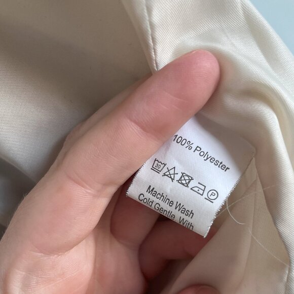 Oversized Plaid Blazer Jacket Neutral Academia Pattern with Pockets Size 10 - Picture 5 of 5